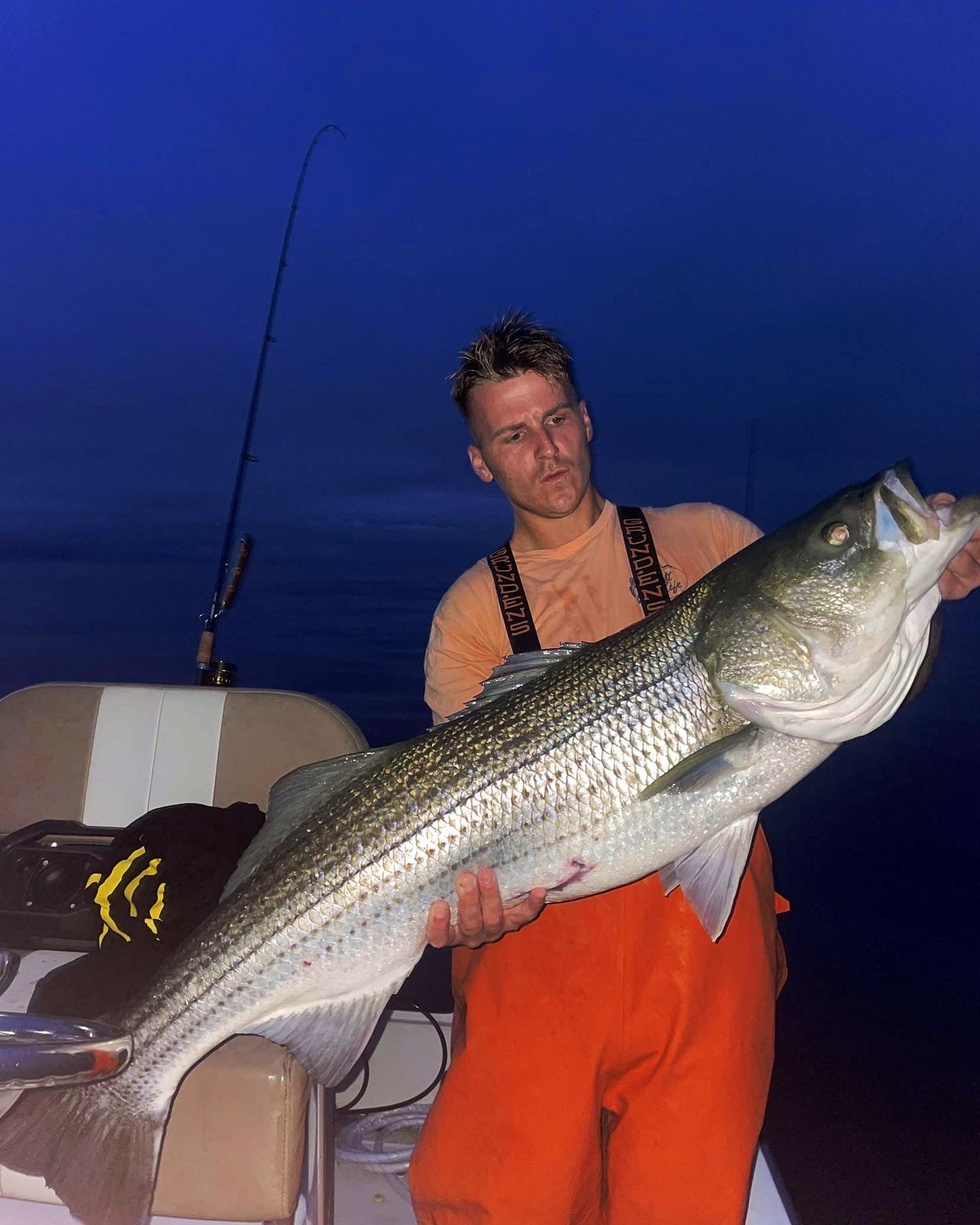 Night Time Striped Bass Charter